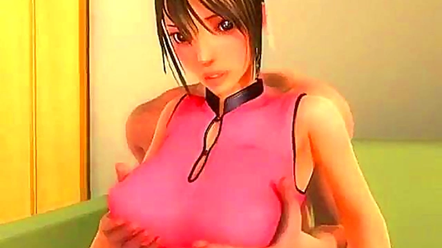 Big-Busted Anime Babe Fucks Hard & Swallows Deep In Blowjob Session