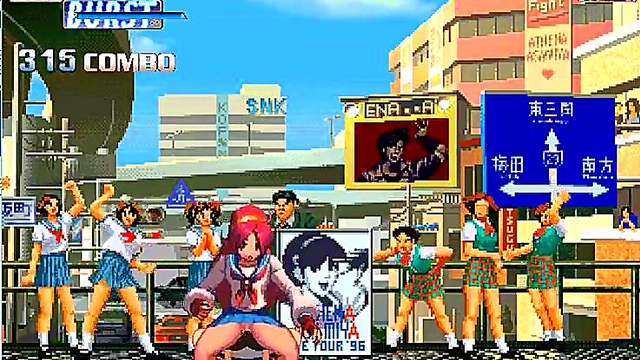 Athena Asamiya Battles Bridget in Steamy Hentai Mugen Match-Up