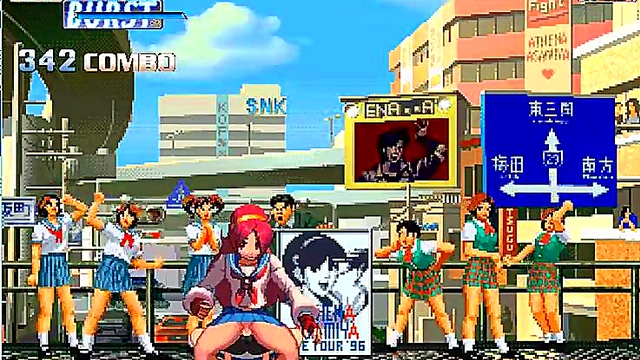Athena Asamiya Battles Bridget in Steamy Hentai Mugen Match-Up