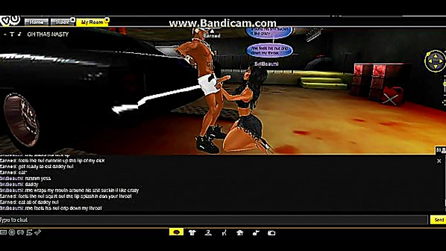 Sloppy Head Action With IMVU Hentai Chick In Hot Animated Session