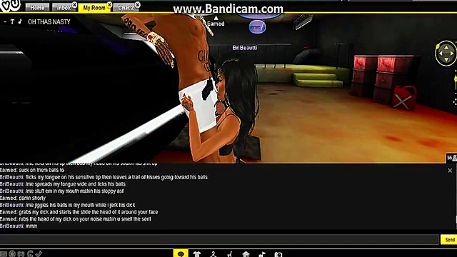 Sloppy Head Action With IMVU Hentai Chick In Hot Animated Session
