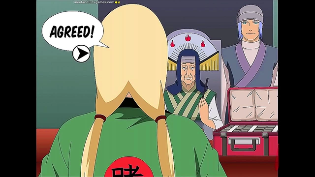 Naruto Parody – Tsunade Owes A Debt And Pays With Anime Sex