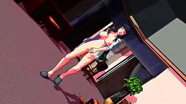 Hinata Dances Seductively in 3D Naruto SFM Animation