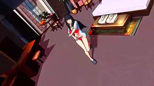 Hinata Dances Seductively in 3D Naruto SFM Animation