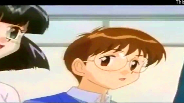 Horny Anime Teacher Gives Uncensored Blowjob & Anal Creampie To Virgin Step-Sis