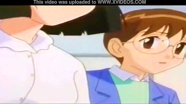 Horny Anime Teacher Gives Uncensored Blowjob & Anal Creampie To Virgin Step-Sis