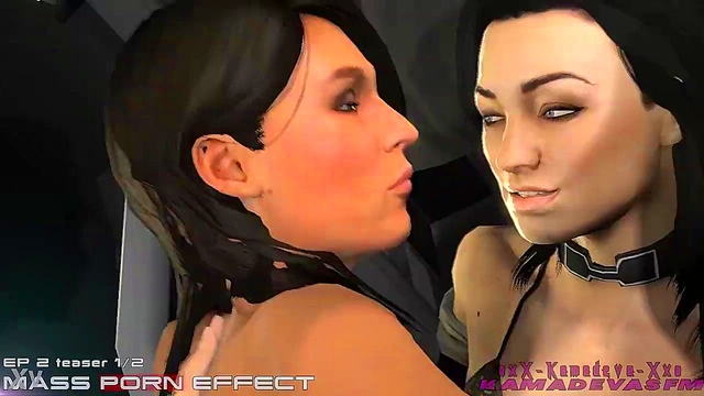 3D Hentai Threesome – Miranda’s Cartoon Mass Orgy With KamadevaSFM Effects