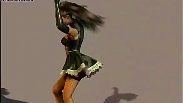 Virtual Anime Babe With Big Tits Gets Pound In The Throat Hard-Core