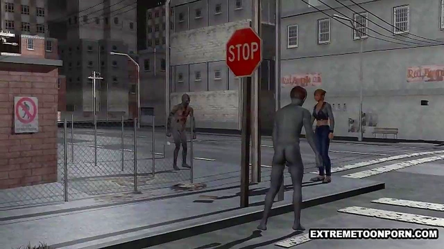 3D Anime Babe Fucks Hardcore Outdoors for Pussy-Sopping Orgasm