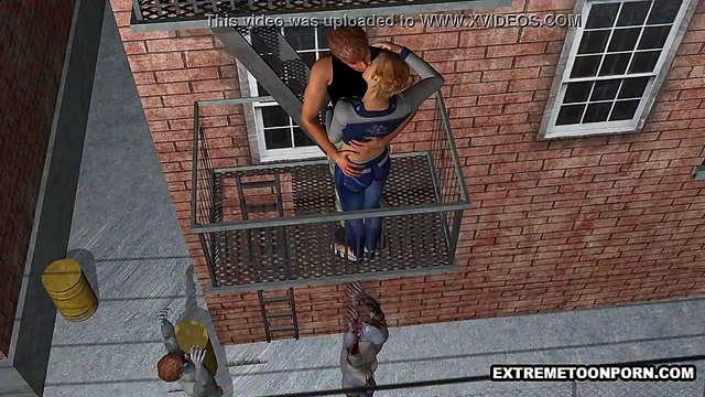 3D Anime Babe Fucks Hardcore Outdoors for Pussy-Sopping Orgasm