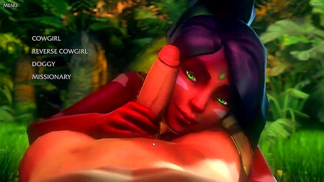 Petite Nidalee Takes an Amazing Creampie inLeague Legends Sex Game