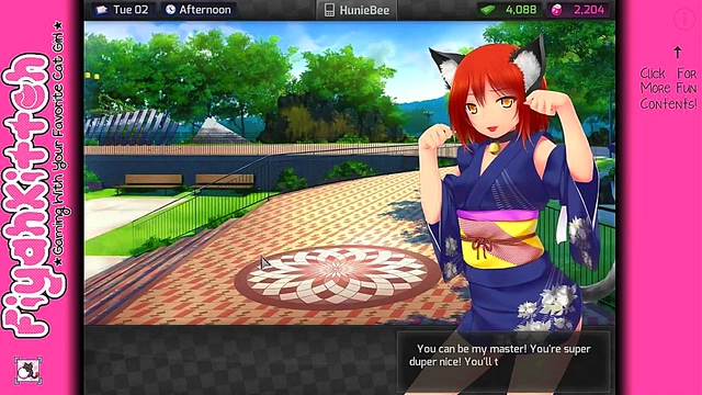 Kawaii Waifu Gives Gamer Girlfriend Action in HuniePop Video Walkthrough