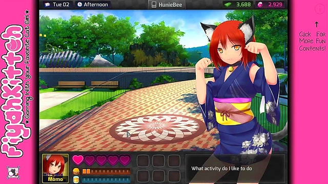 Kawaii Waifu Gives Gamer Girlfriend Action in HuniePop Video Walkthrough