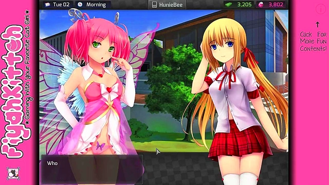 Kawaii Waifu Gives Gamer Girlfriend Action in HuniePop Video Walkthrough