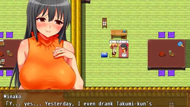 Cheating Wife Minako Tempts Straight Guy In Seductive English Hentai Game