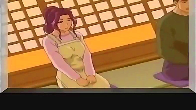 Horny Anime Step-Mom With Big Tits Gives Seductive Blowjob & Titjob