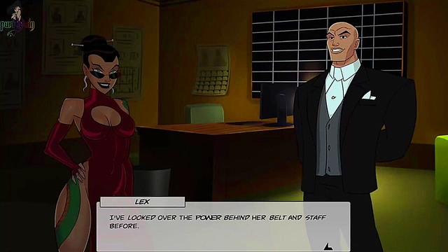 Hot Anime Stripper Teases Superman & Batman Before Wild Group Sex Session