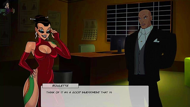 Hot Anime Stripper Teases Superman & Batman Before Wild Group Sex Session