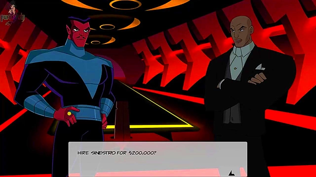 Hot Anime Stripper Teases Superman & Batman Before Wild Group Sex Session