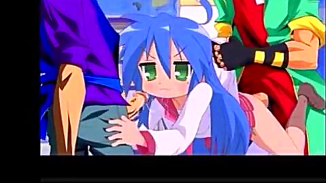 Konata from Lucky Star Plays Sexy Hentai Games With Her Friends