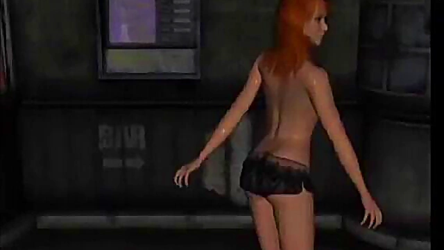 3D Anime Stripper Dances Seductively in White Panties for Hardcore Fun