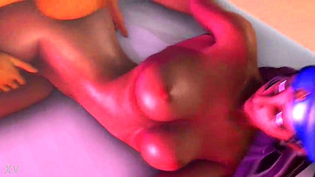 Fully Nude Futa Pharah & Ana Engage in Hot 3D Hentai Action