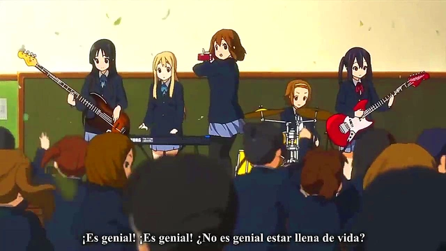 K-ON! Anime Girls Rock Out With Sexy Music And Seductive Moves