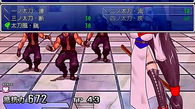 Ninja Thief Seduces Shinobi Warrior for Hot Anime RPG Mission Action