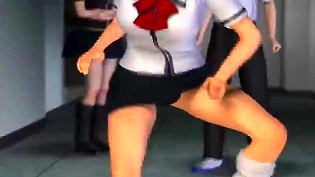 Hardcore 3D Anime Teacher Takes It All Inside For A Juicy Cumection