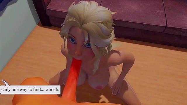 Cute 3D Hentai Specter Rides Dick in Hot POV Cowgirl Action