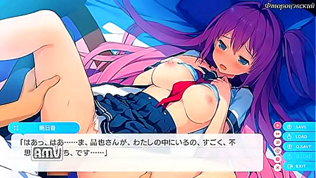 Big-Ass Big-Tits Anime Goddess Fucks Hard in Ao no Kanata no Four Rhythm H Scene