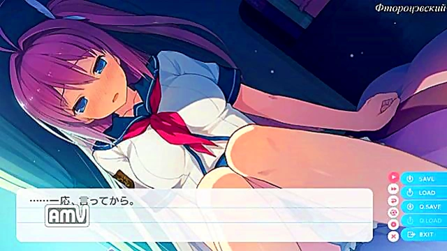 Big-Ass Big-Tits Anime Goddess Fucks Hard in Ao no Kanata no Four Rhythm H Scene