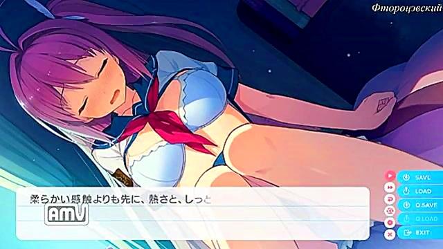 Big-Ass Big-Tits Anime Goddess Fucks Hard in Ao no Kanata no Four Rhythm H Scene