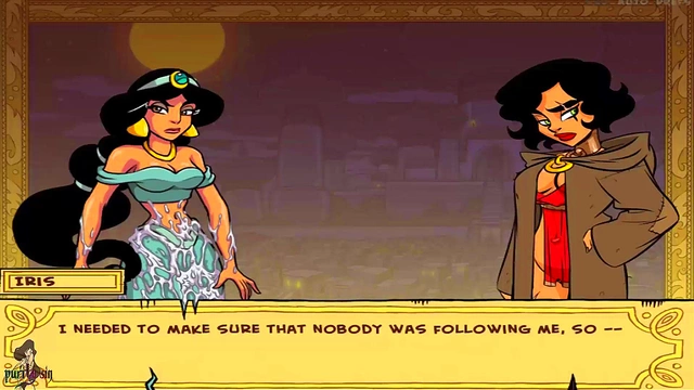 Hentai Princess Jasmine Trains Slaves in Hot Group Sex Genie Action