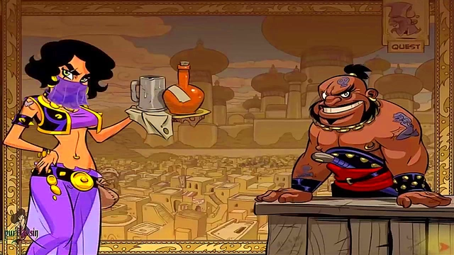 Hot Anime Princess Gets Trained By Genie for Jafar's Pleasure