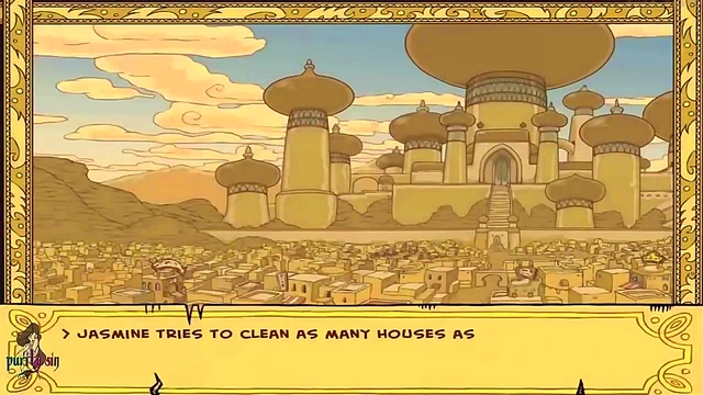 Hot Anime Princess Gets Trained By Genie for Jafar's Pleasure