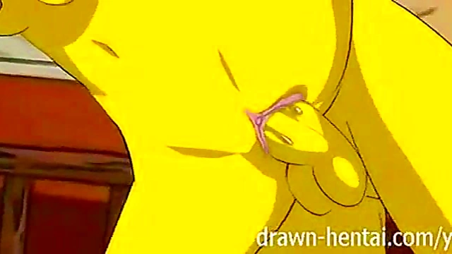 Simpsons MILF With Big Tits Fucks In Cabin Of Love Anime Style