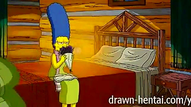 Simpsons MILF With Big Tits Fucks In Cabin Of Love Anime Style