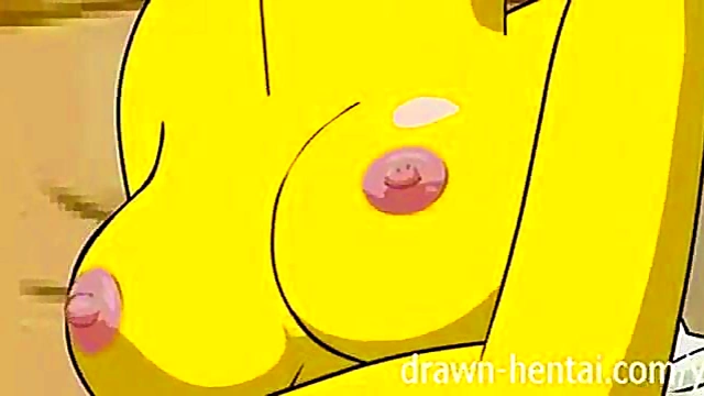 Simpsons MILF With Big Tits Fucks In Cabin Of Love Anime Style