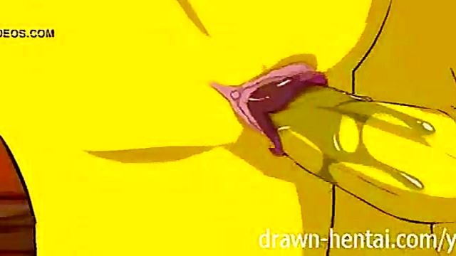 Simpsons MILF With Big Tits Fucks In Cabin Of Love Anime Style