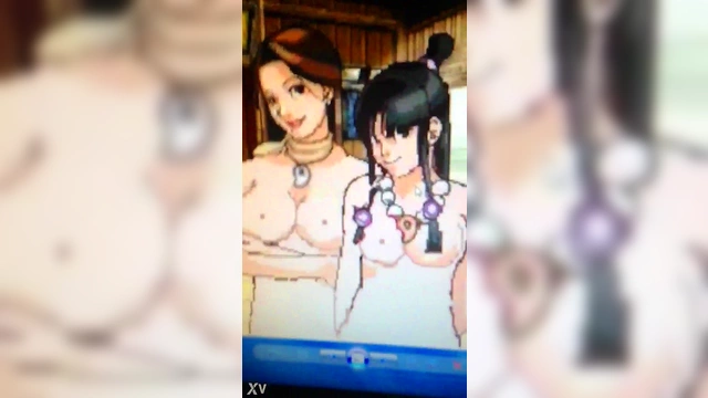 Naked Fey Sisters Phoenix Maya & Wright Mia Enjoy Pixel Art Anime Action