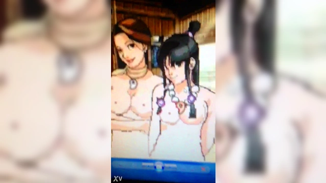 Naked Fey Sisters Phoenix Maya & Wright Mia Enjoy Pixel Art Anime Action