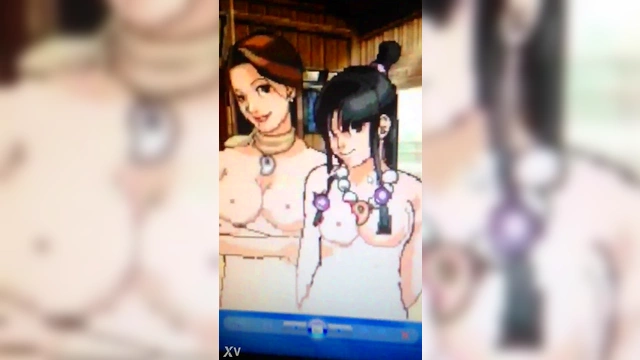 Naked Fey Sisters Phoenix Maya & Wright Mia Enjoy Pixel Art Anime Action
