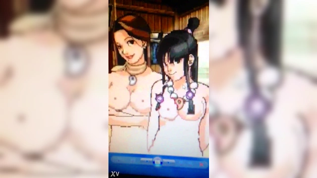 Naked Fey Sisters Phoenix Maya & Wright Mia Enjoy Pixel Art Anime Action