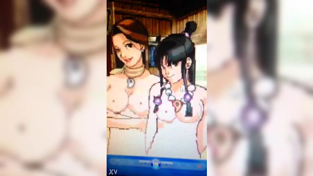 Naked Fey Sisters Phoenix Maya & Wright Mia Enjoy Pixel Art Anime Action