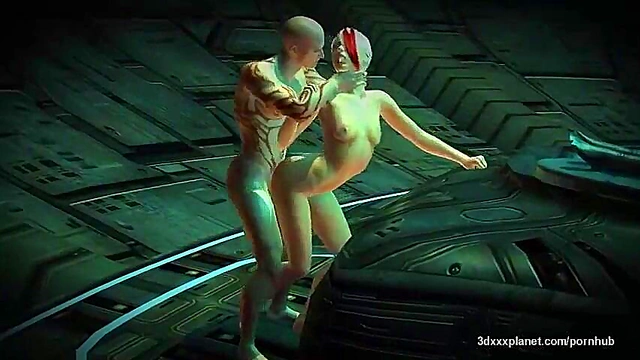 Big-Breasted 3D Babe Fucked Hard On Space Station For Hardcore Porn Action