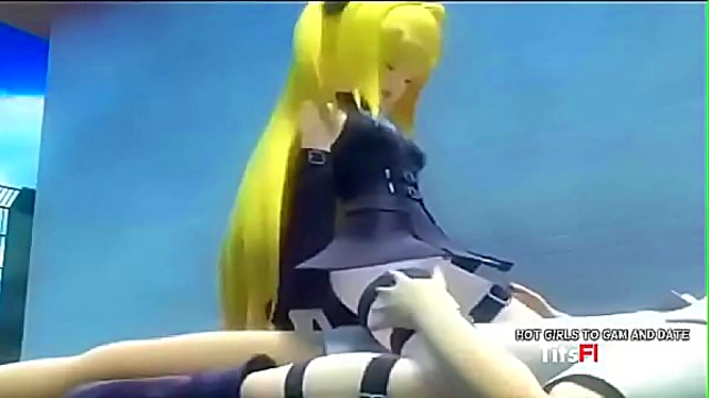 Blonde Hentai Babe Fucks Hard In Hot 3D Anime Porn Session