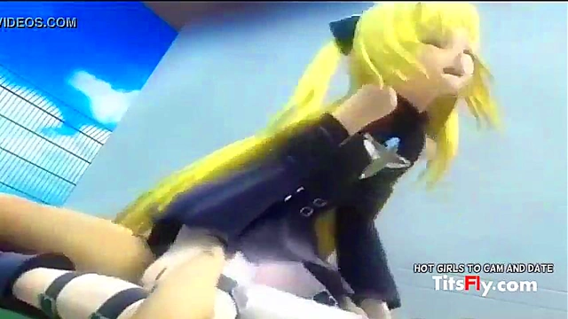 Blonde Hentai Babe Fucks Hard In Hot 3D Anime Porn Session