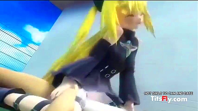 Blonde Hentai Babe Fucks Hard In Hot 3D Anime Porn Session