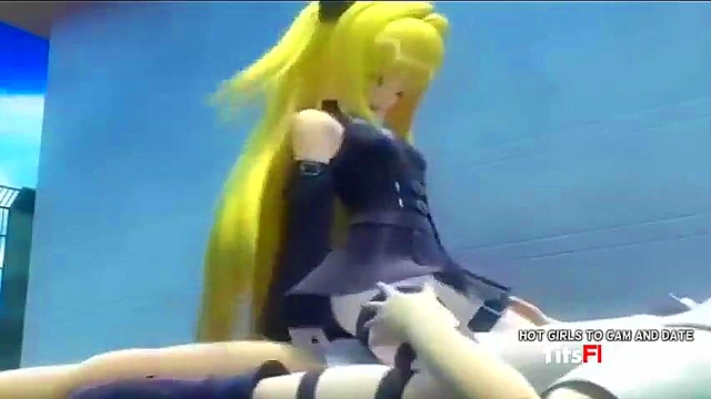Blonde Hentai Babe Fucks Hard In Hot 3D Anime Porn Session